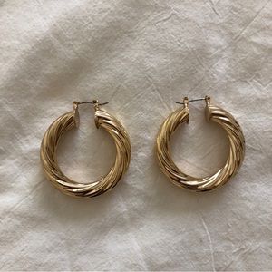 Urban Outfitters gold hoops